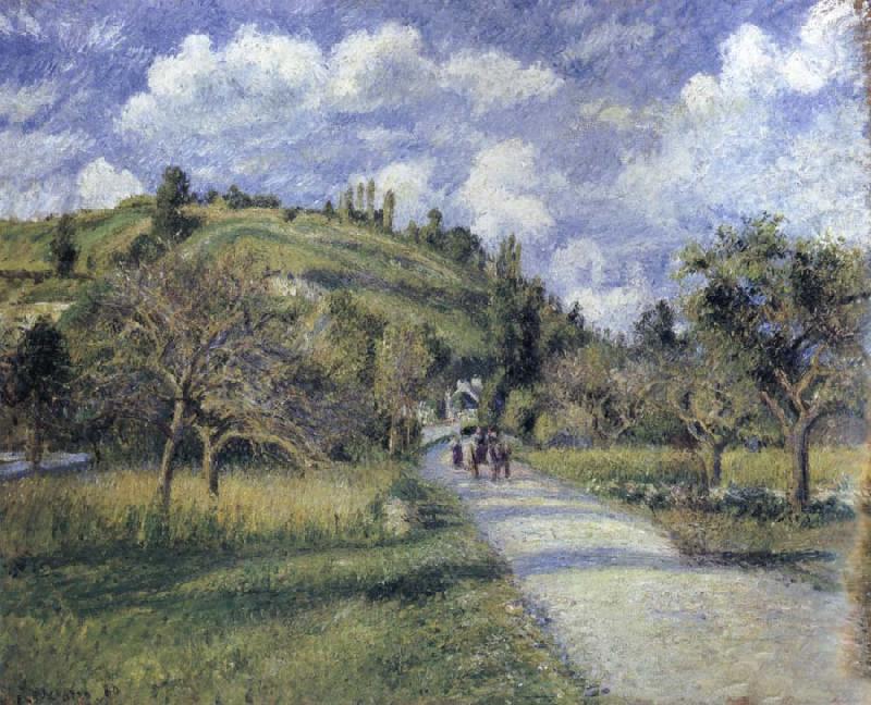 The highway, Camille Pissarro
